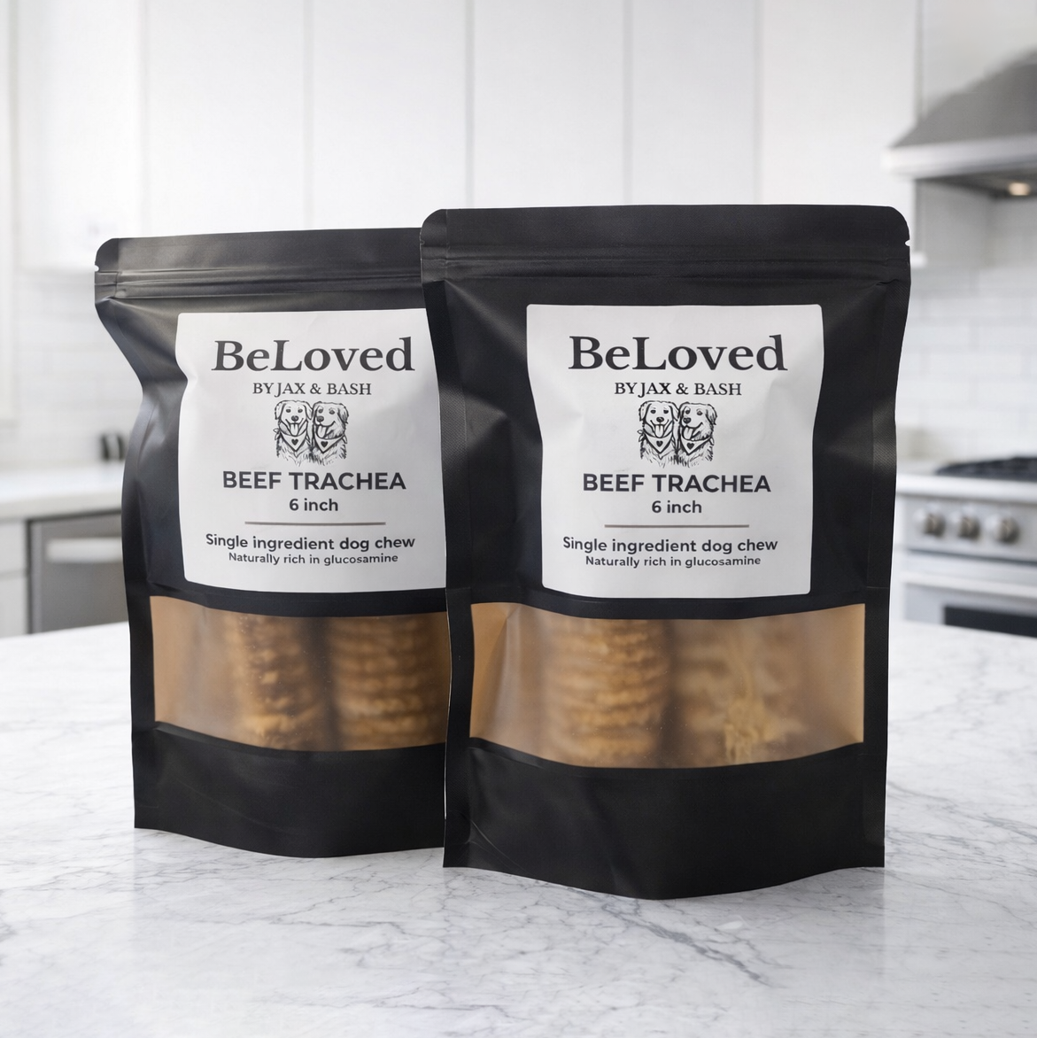 BeLoved Beef Trachea - Single Ingredient Dog Chews 2 Pack