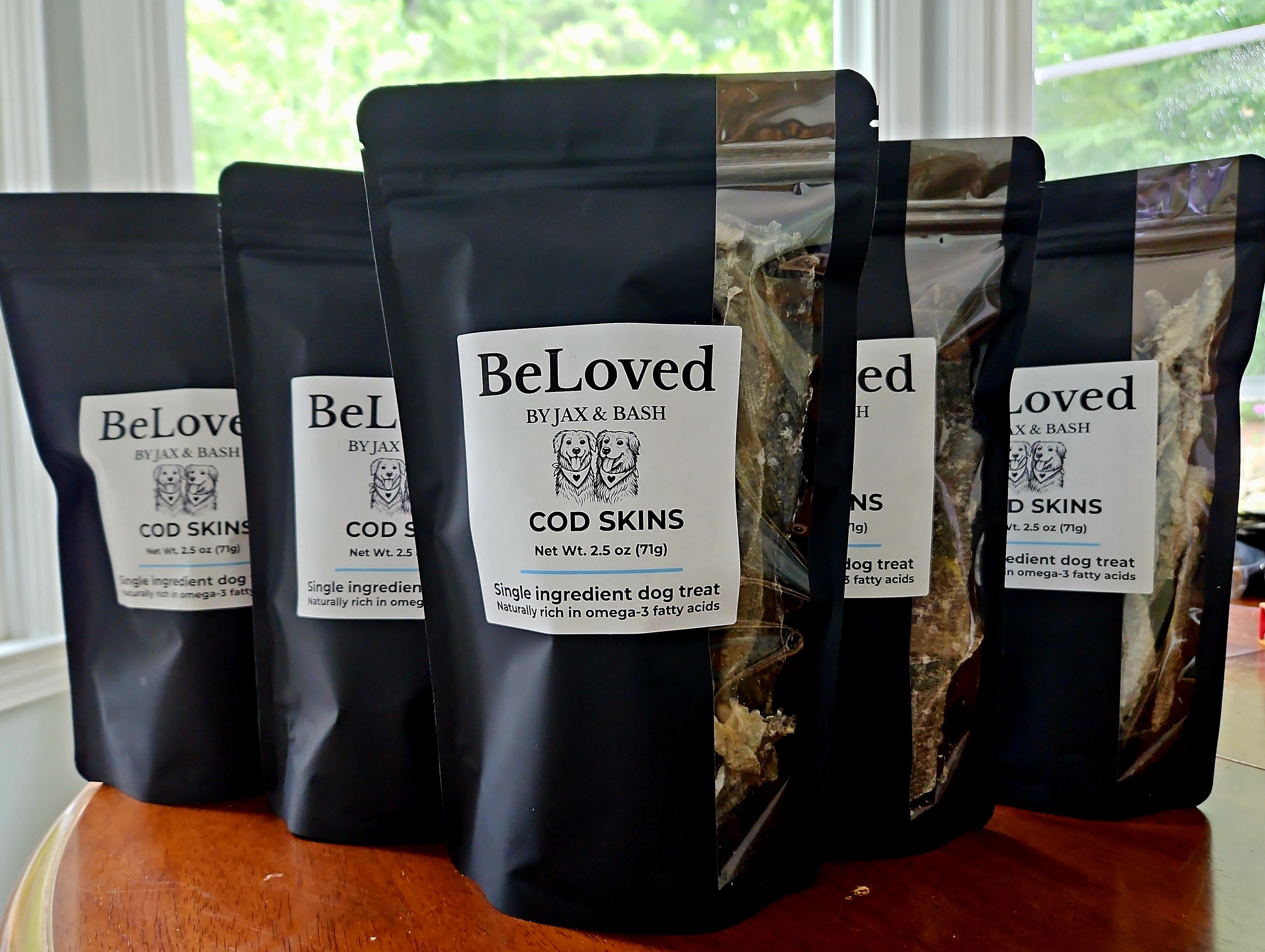 BeLoved Cod Skins- Single Ingredient Dog Treats 2.5 oz